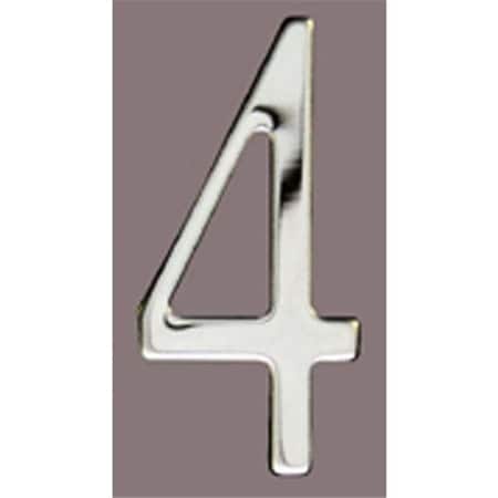 Mailbox Accessories Mailbox Accessories SS2-Number 4 Stnls Steel Address Numbers Size - 2  Number - 4-Stainless Steel SS2-Number 4